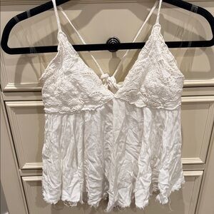 ILLA ILLA White Lace Tank Top